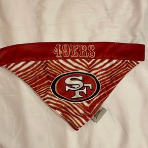 San Fransisco 49ers Dog Collar Bandana Attachment